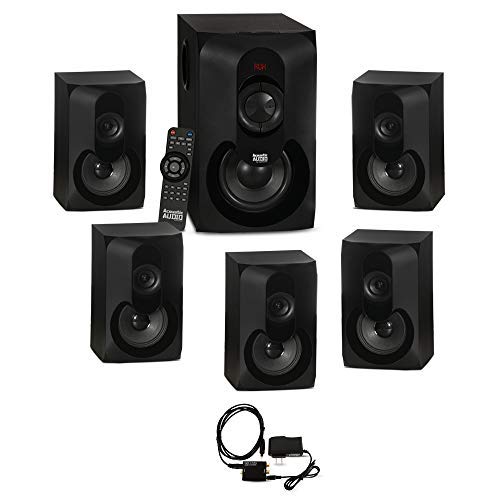 Acoustic Audio AA5301 Bluetooth Powered 5.1 Speaker System Home Theater with Optical Input