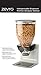 Zevro KCH-06147 Indispensable Premier Designer Dry Food Dispenser, Single Control, Stainless Steel, Silver/Black