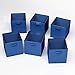 Closet Organizer - Fabric Storage Basket Cubes Bins - 6 Blue Cubeicals Containers Drawers