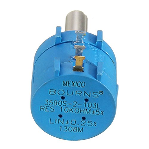 DAOKI 5PCS 3590S-2-103L 10K Ohm BOURNS Rotary Wirewound Precision Potentiometer Pot 10 Turn