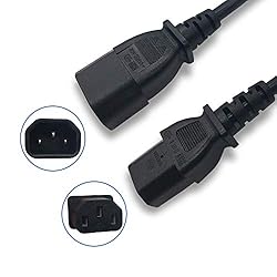 C&E 6 Feet (2 Meters) 18AWG Computer Monitor Power