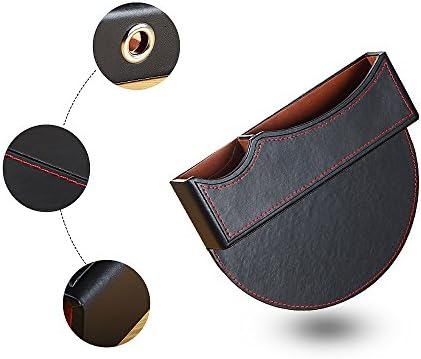 Car Handrail Box,Seat Folder Storage Box, The Seat Behind The Clip Storage Box,Car Multi-slot Storage Box (Black)