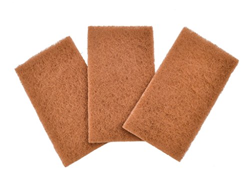 Full Circle Neat Nut Walnut Shell Scouring Pads, Non-Scratch, Set of 3 (Pack of 6)