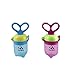 PAMBO Baby Food Feeder-Infant Solid Fruit Feeder & Veggie Feeding-Teether & Soother-Teeth Pain Relief- Unique Rotating Handle-3 Size Nipples (Blue)