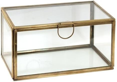 Signes Grimalt - decoración caja retro, vidrio/de metal, 20 cm: Amazon.es: Hogar