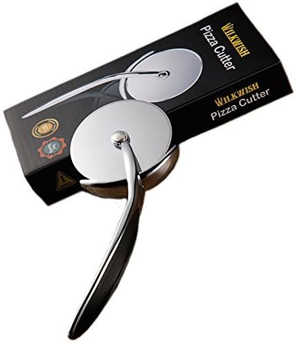 Pizza Cutter,Wilkwish Premium Pizza Wheel, Pizza Slicer - Stainless Steel Pizza Cutter Wheel - Strong and Best Sharp Blade