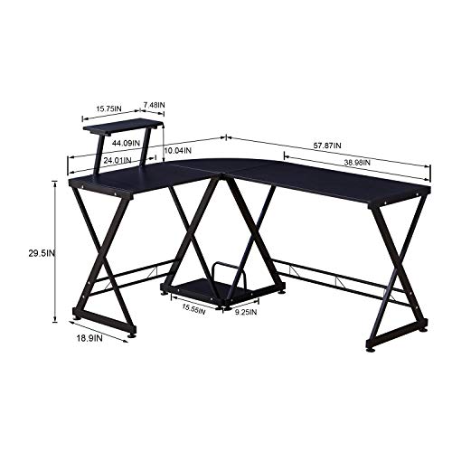 6 GreenForest+Shaped+Computer+Storage+Workstation