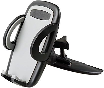 Car Mount Holder,CD Slot Car Phone Mount Universal Cell Phone Holder Car Cradle Mount with Three-Side Grips and One-Touch Design [2-in-1] for iPhone 7/6S/6Plus, Samsung Galaxy S6/S7/S8, Google Nexus