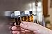 Magnetic Essential Oil Bottle Holders, Holds 5ml-15ml Bottles, 12-Pack Gray.
