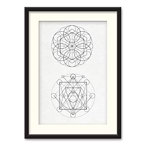 NWT Black Paper Framed Canvas Wall Art for...