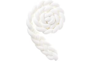 Icegrey Round Cushion Soft Knot Throw Pillow Handmade Braided Knit Plush Pillow Decor for Couch Sofa Bed with Laundry Bag, White, 118inch