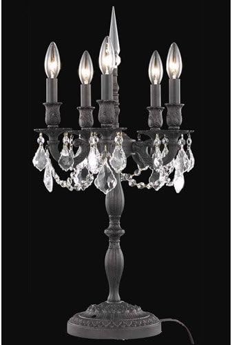 Table Lamps 5 Light With Dark Bronze Finish Swarovski Strass E12 Bulb 13 inch 300 Watts - World of Classic