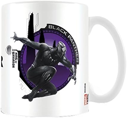 Black Panther Mug King Of Wakanda Logo Official Marvel White