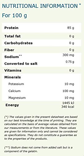 HALAL granulated gelatin, 250 bloom, neutral flavor - 1kg - Afbeelding 7