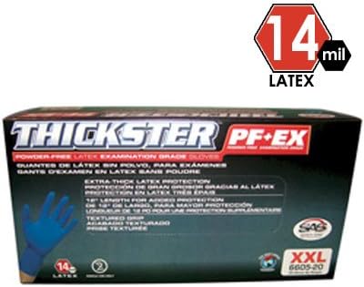 THICKSTER EXAM GRADE GLOVE (PF+EX POWDER FREE) - Box Size X-Large