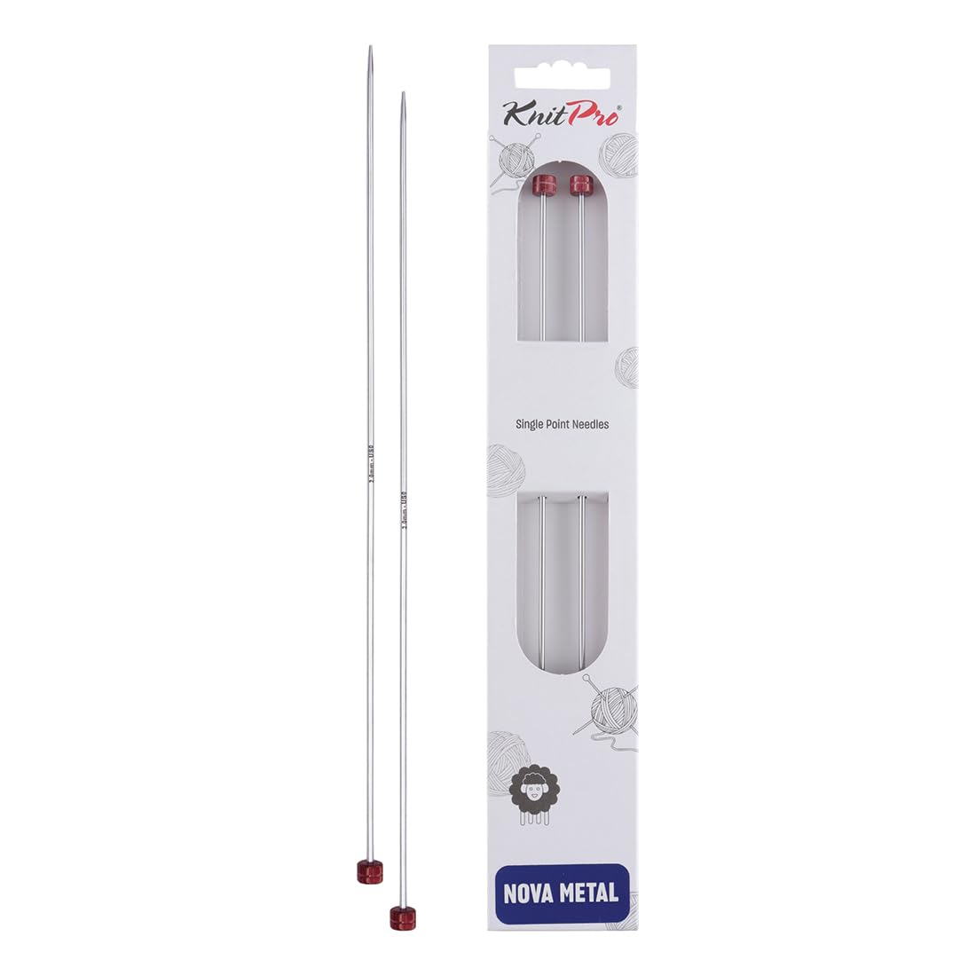 KnitPro Nova Single Pointed Needles 14" (35cm) | 2.00mm