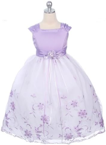 flower girl dresses lilac color