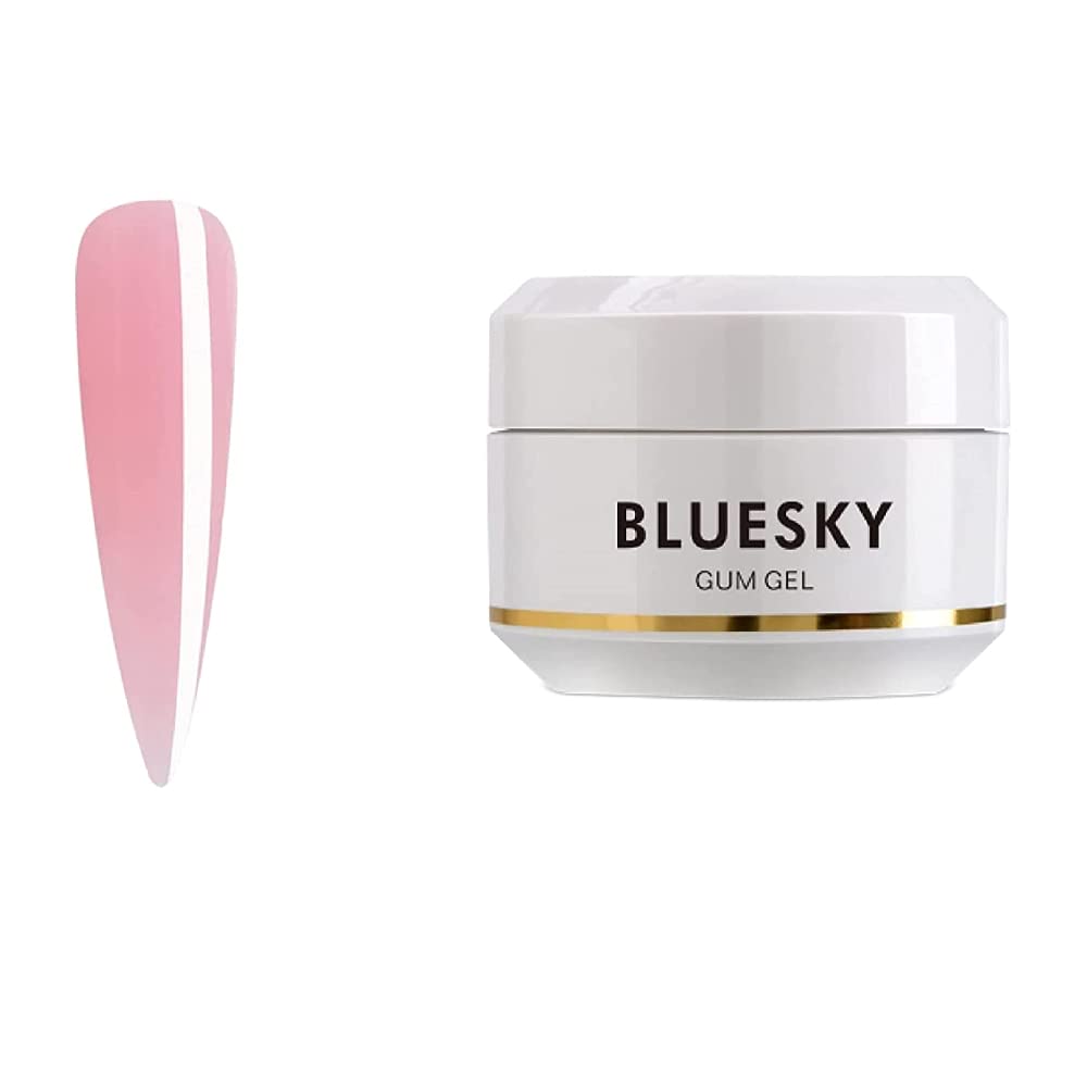 Bluesky Gum Gel 15 ml, Soft Clear Pink, Poly Gel Builder Colours For Poly Gel Nail Kit, Quick Nail Extensions (Requires Curing Under LED UV Lamp)