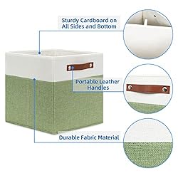 Temary 12 Inch Fabric Storage Cubes Storage Bins