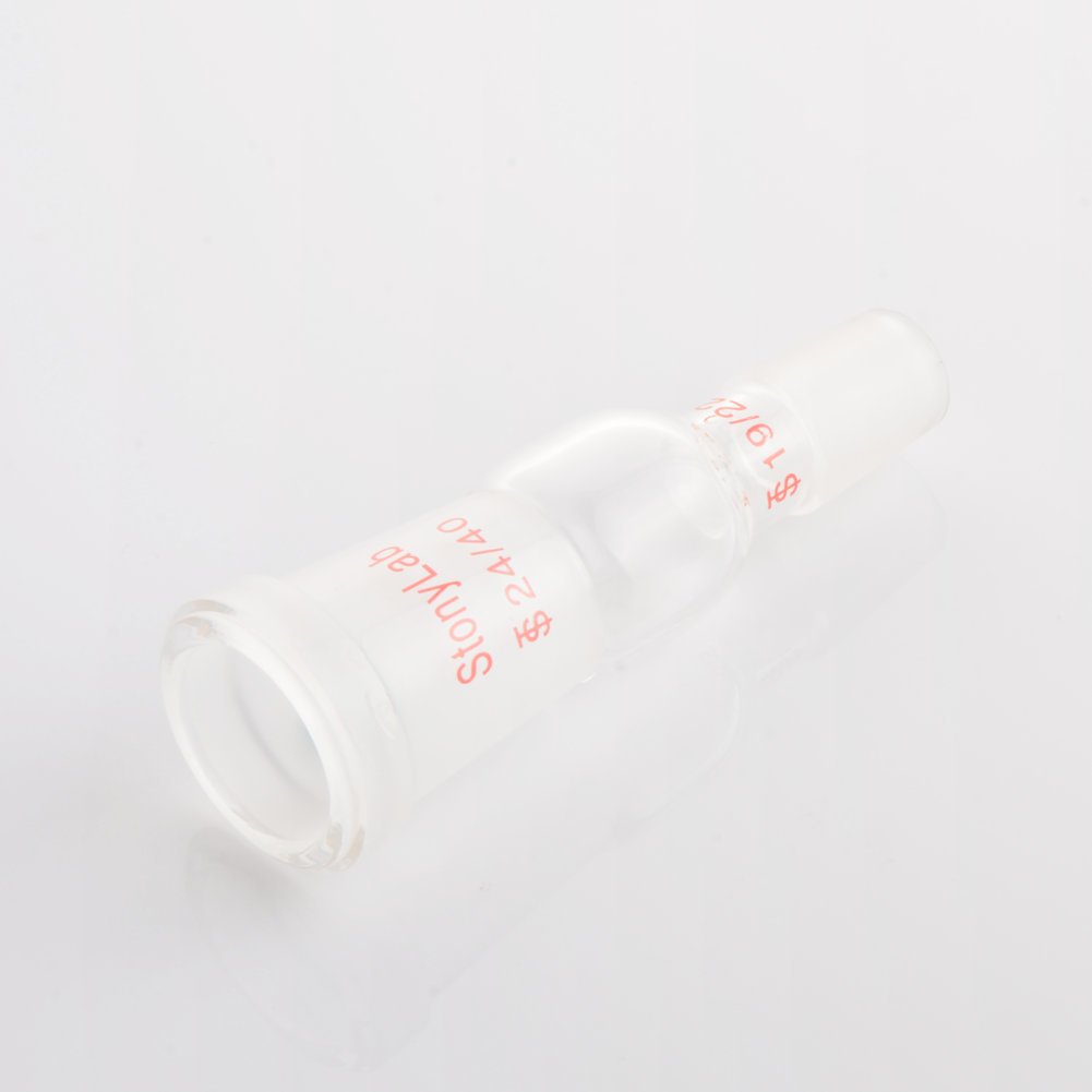 StonyLab Enlarging Adapter Connecting Adapter From 24/40 to 19/22 Glass Joint Lab Glassware Supply, 24/40 to 19/22 Joint - Image 5