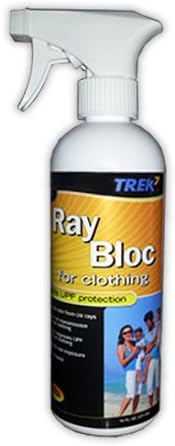 Trek7 Ray Bloc UPF Spray for Clothing, 16 Ounce