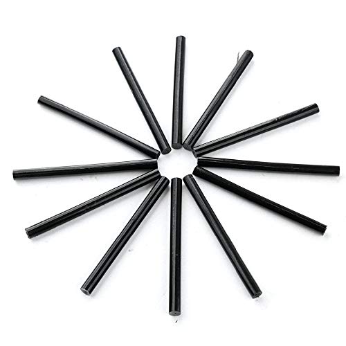 Susuntas 12pcs Small Hair Extension Keratin Glue Stick for Fusion Human Hair Extension Tools, Used with Glue Gun or Melting Glue hot Pot (Black) - Thumbnail 3