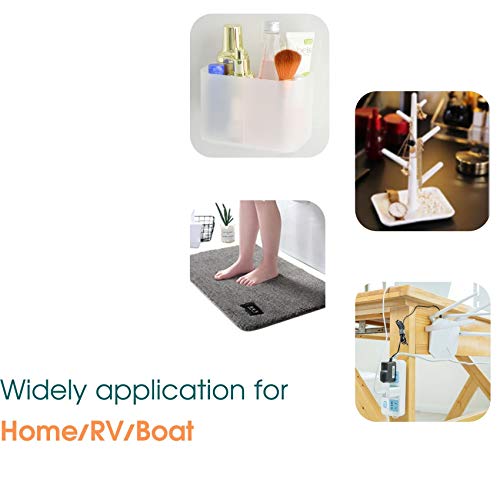 DigtalLife 20 Pcs Washable Removable No-Trace Anti-Slip Gel Tape Pads - Household/Boat/RV Light Item Mounting/Fixing [2 Size]