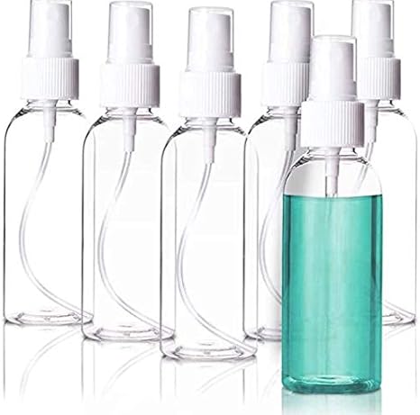 Amazon Co Jp スプレー ボトル 5本セット 霧吹き 分けボトル 100ml 詰替ボトル 対応 小分けボトル 透明 極細ミスト 空ボトル 化粧水 園芸 植物 美髪 家用 ペット用 Beauty