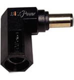 BiXPower LC90B Right Angle 90-degree 7.4 X 5.0mm Male to 7.4 x 5.0mm Female Connector Converter for Dell and Hp / Compaq Laptop Power Adapters