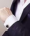 BUTTONCUFF Red & Gold Button Covers - Contemporary Style for Shirts, Blouse, Cuffs and Collars
