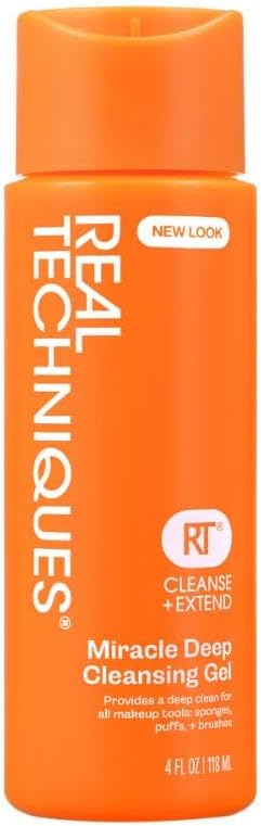 Real Techniques Miracle Deep Cleansing Gel, Makeup Brush Cleaner | Cleaner tools with a makeup brush shampoo for brushes and