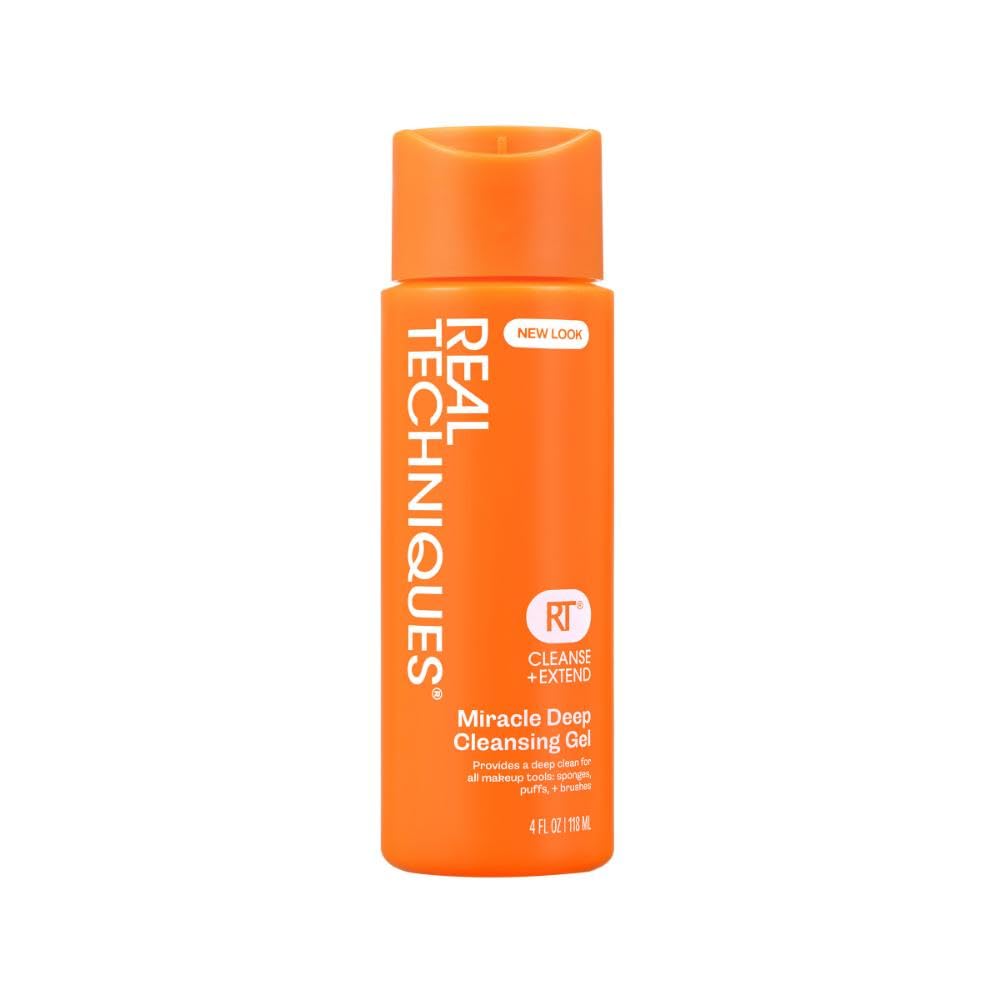 Real Cleansing Gel Professional Makeup Tool Cleaner, Removes Oil & Impurities, No Harsh Chemicals, Cruelty-Free and Vegan, 118 ml Bottle, 1 Count, Packaging May Vary — image 1