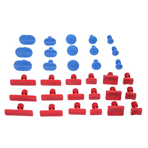 Click Here to See More Images 33Pcs Glue Pulling Tabs PDR Glue Tabs Auto Body Dent Repair Tool Pulling Tabs Car Dent Removal Body Repair Kit