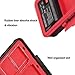 LENSGO Camera Battery Memory Card Case, Memory Card Hard Protector Case Water-Resistant Anti-Shock Storage Box for 3 Camera Batteries 3 XQD or 3 CF Cards 6 SD Cards (Red)