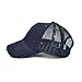 VOBOOM Men's Vintage Washed Adjustable Mesh Trucker Baseball Cap Hat BQ020 (Navy)