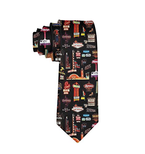 MrDecor Men Las Vegas Polyester Silk Casual Gentleman Tie Necktie Gift