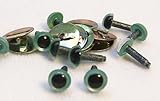 Sassy Bears 6mm Pearl Aqua Safety Eyes for Bear, Doll, Puppet, Plush Animal and Craft - 10 Pairs