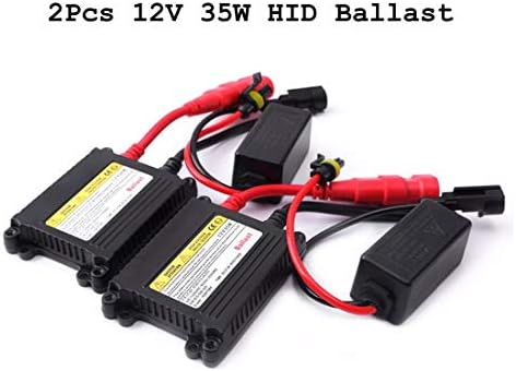 VIGORFLYRUN PARTS LTD 2 Pcs Black DC HID Xenon Ballast 35w DC12V Slim Xenon Ballast Digital Hid Ballasts Control Ignition Unit Block Transformer For All Xenon Light Kit