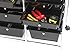 Finnhomy 12-Drawer Plastic Portable Mobile Organizer, Multi-Purpose Utility Double Rolling Storage Cart, Bright Chrome Metal Frame and Smoke Drawer Studio Trolley