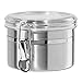 Oggi 26-Ounce Stainless Steel Canister with Clear Arylic Lid and Locking Clamp primary
