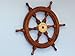 Hampton Nautical Deluxe Class Wood and Brass Decorative Ship Wheel 24