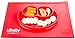 Placemat and Plate Suction Silicone by Lilbaby (Smiley Face, Red)