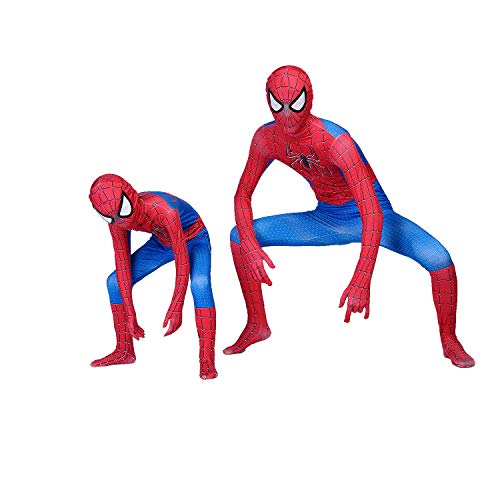 The Amazing Spider-Man Kids Bodysuit Spiderman Superhero Costumes Lycra Spandex Halloween Cosplay Costumes (110) - Thumbnail 4