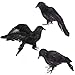 Y- STO Halloween Decorations Realistic 3 PC Birds Black Feathered Crows - Halloween Ravens Prop Décor,Out-Door or Indoor Decoration