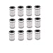 TriGorilla 12Pcs LM6UU 6x12x19mm Inside Dia Rubber Sealed Linear Ball Bearing Bushing