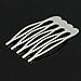 WSSROGY 15 pcs Sliver Metal Hair Comb Clip Grip Tuth Hair Combs Hair Piece on Metal Comb Blank Hair Comb for Craft DIY Hair Bows Jewelry Making