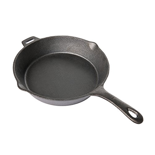 Traeger bac383 10.5 inch cast iron skillet, black