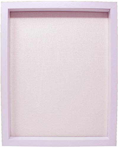 11x14 White Gallery Display Shadow Box Frame with Linen Background - Includes Attached Hanging Hardware - Display Pictures, Trinkets, Tickets, Memories, and More!