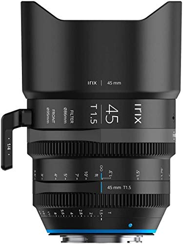 Irix Cine 45mm T1.5 Objectif vidéo pour Micro 4/3 (métrique), Objectif 45mm pour Micro 4/3, 8K UHD, Full Frame, Mise au Point Min 40 cm, Filetage Avant, Monture magnétique, 1186 g, Tournage Film