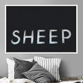 signwin Framed Canvas Wall Art Word Panels 3D...